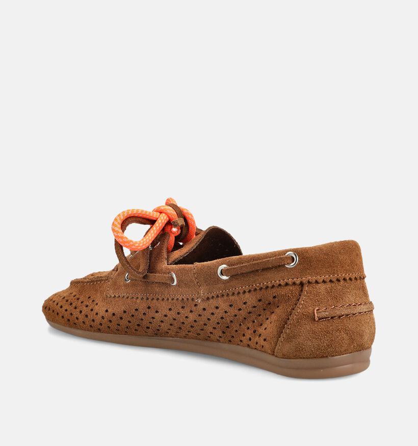 Shoecolate Chaussures plates en Cognac pour femmes (384041)