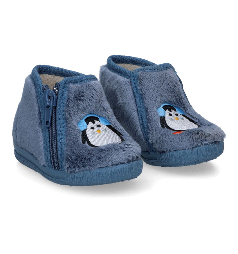 Bellamy Manuel Pantoufles en Bleu pour gar&ccedil;ons (316982)