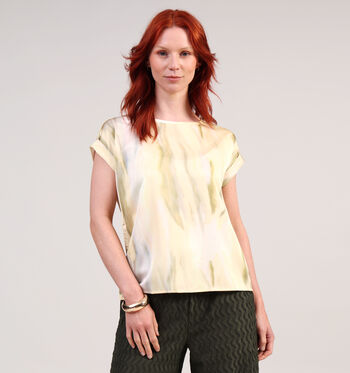 T-shirt jaune Vila T-shirts Jaune/Marron