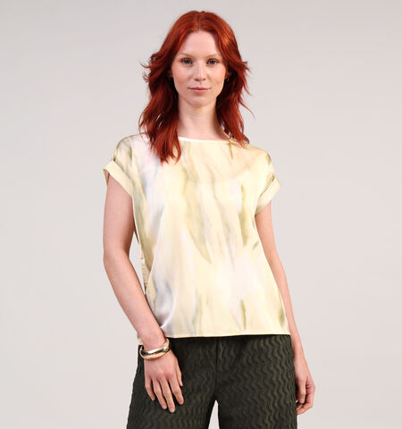 Vila T-shirts Geel/Beige/Bruin