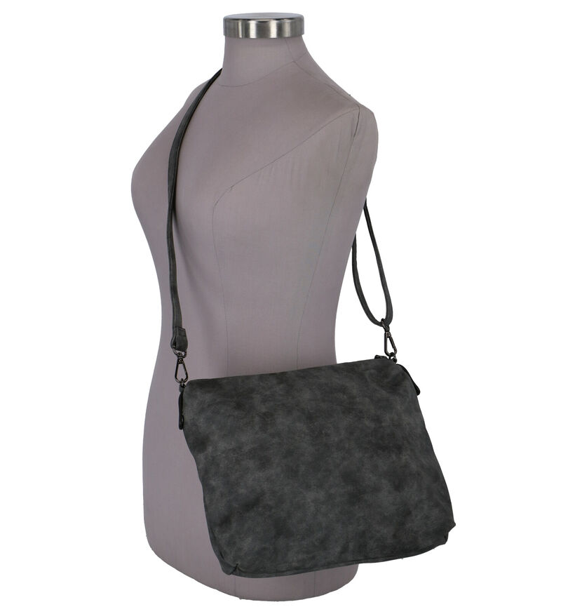 Emily & Noah Grijze Bag in Bag Shopper Tas in kunstleer (284365)