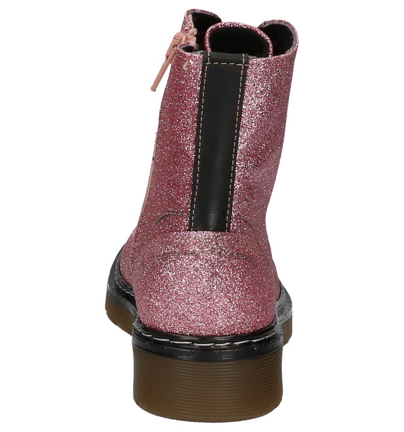 Zilveren Boots met Rits & Veters Bullboxer in stof (221670)