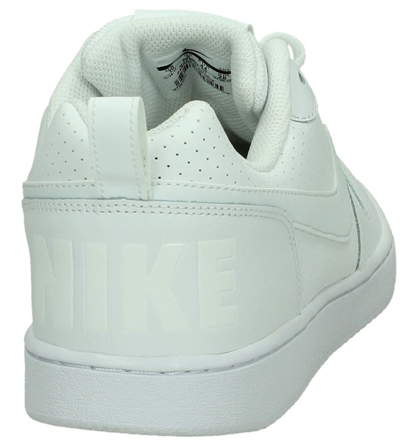 Witte Lage Sneakers Nike Court Borough in leer (219389)