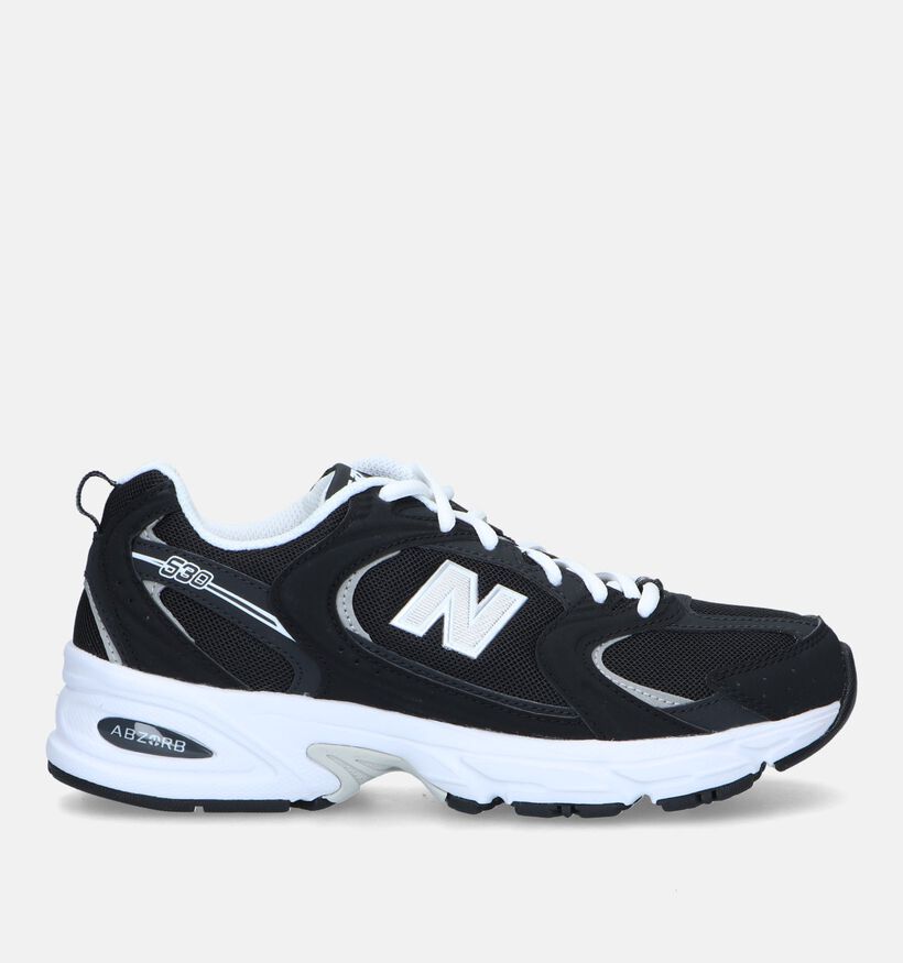 New Balance MR 530 Baskets en Noir pour femmes (327414) - pour semelles orthopédiques