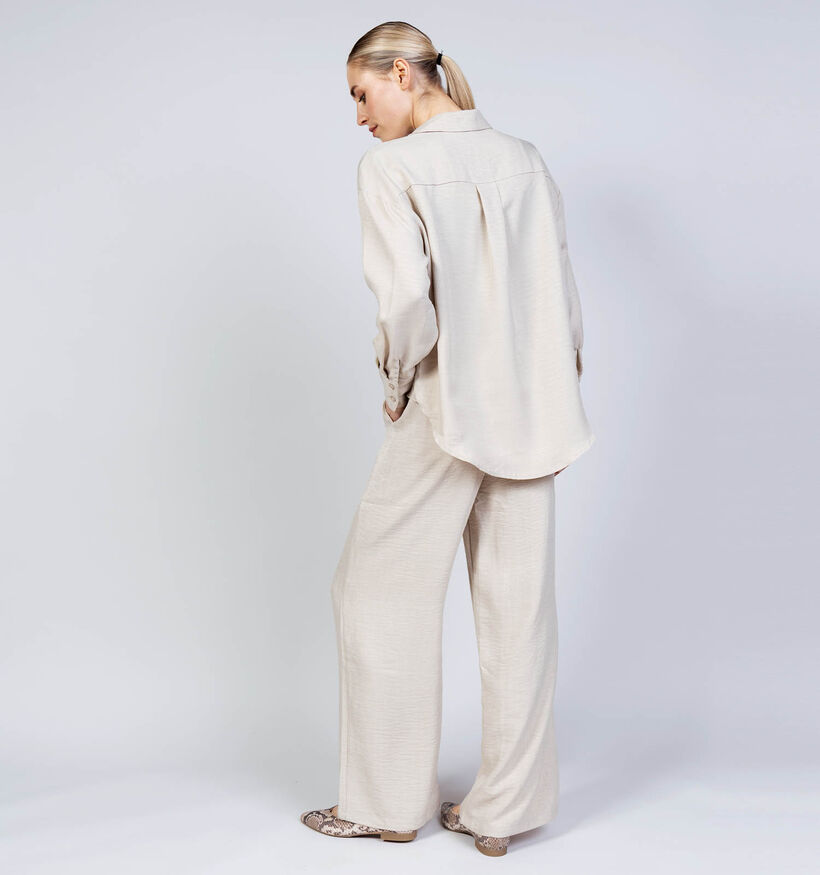 Vero Moda Melaney Queeny Blouse en Beige pour femmes (369438)