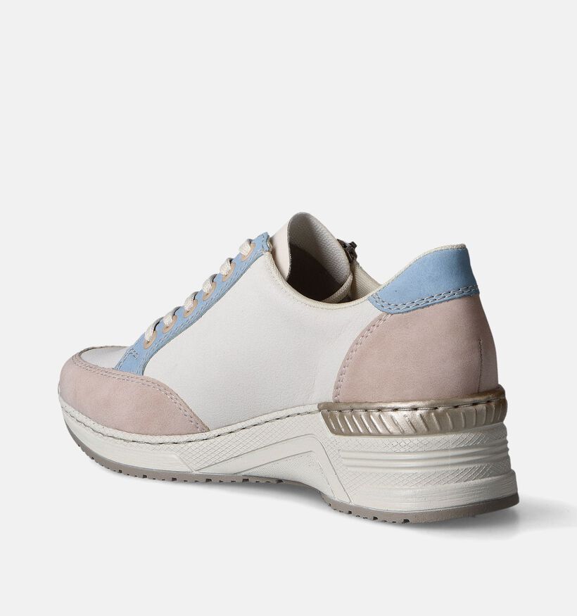 Rieker Baskets casual en Blanc pour femmes (351229) - pour semelles orthopédiques