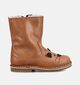 Milo & Mila Cognac Lange Laarzen met Rits voor meisjes (379052)