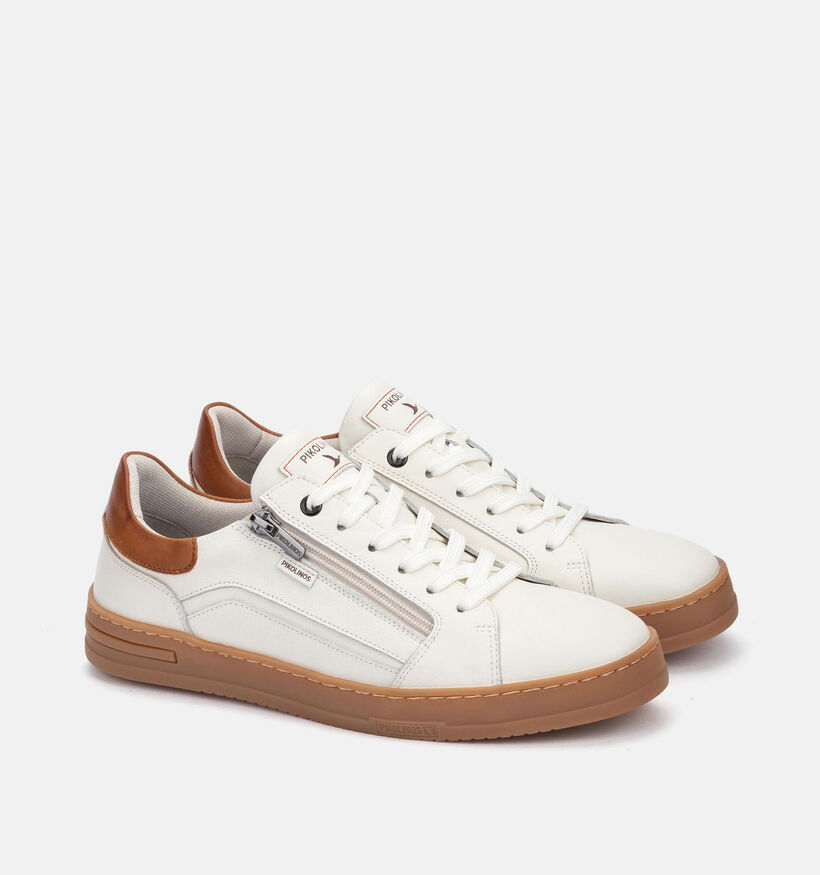 Pikolinos Xativa Ecru Rits-Veterschoenen voor heren (370615) - geschikt voor steunzolen