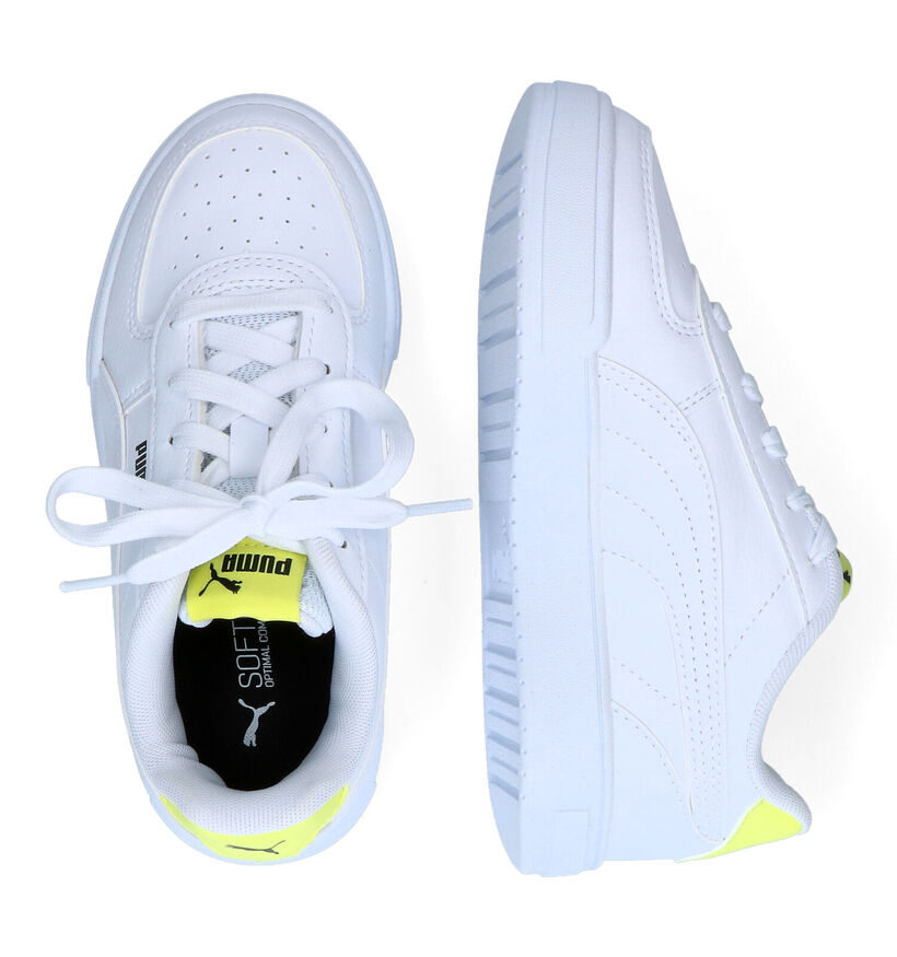 Puma Caven Witte Sneakers in kunststof (301820)