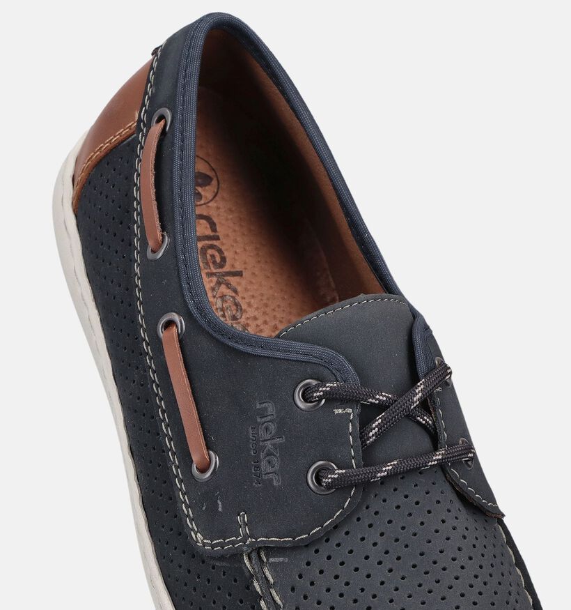Rieker Blauwe Bootschoenen voor heren (370481)