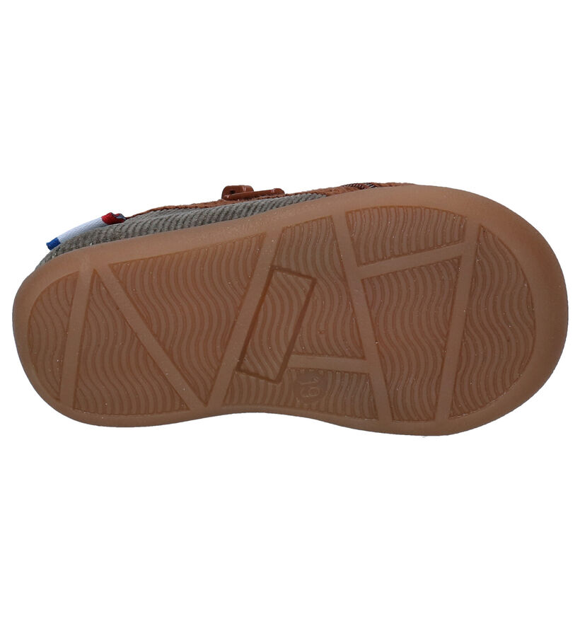 Bellamy Matou Kaki Pantoffels in stof (299229)