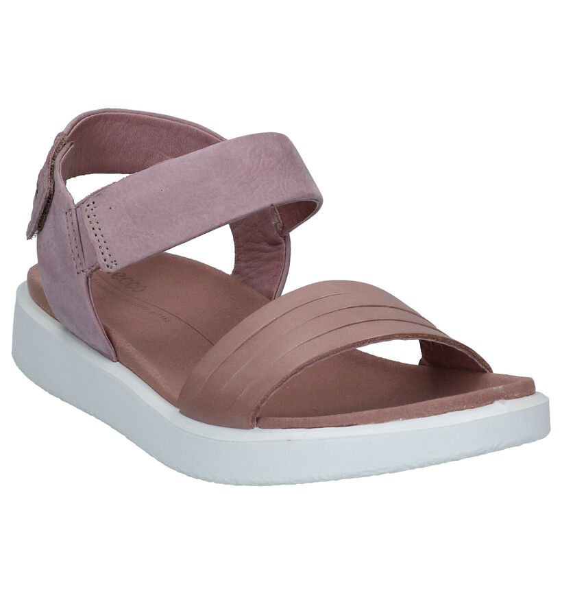 Ecco Flowt Roze Sandalen in nubuck (287290)