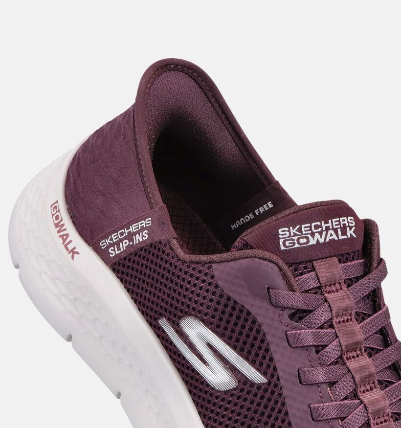Skechers Go Walk Flex Grand Entry Bordeaux Slip-ons voor dames (375605)