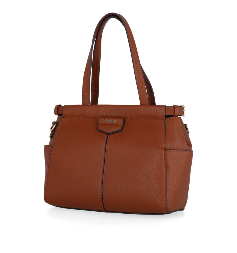 Gabor Lea Cognac Handtas in kunstleer (296563)