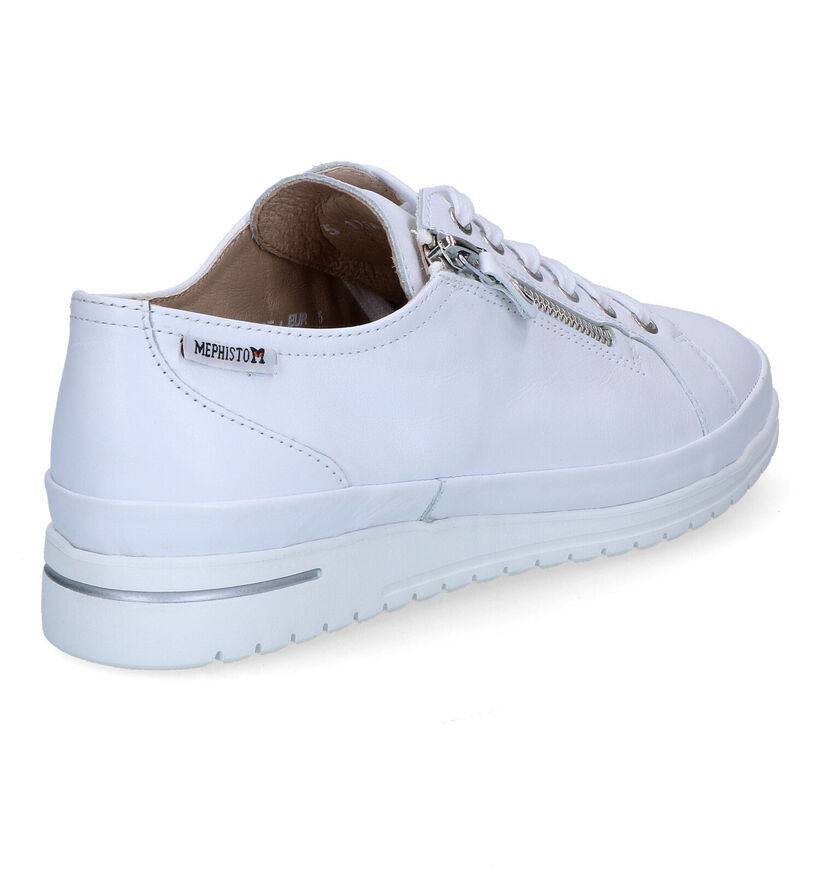 Mephisto June Witte Veterschoenen voor dames (306942) - geschikt voor steunzolen