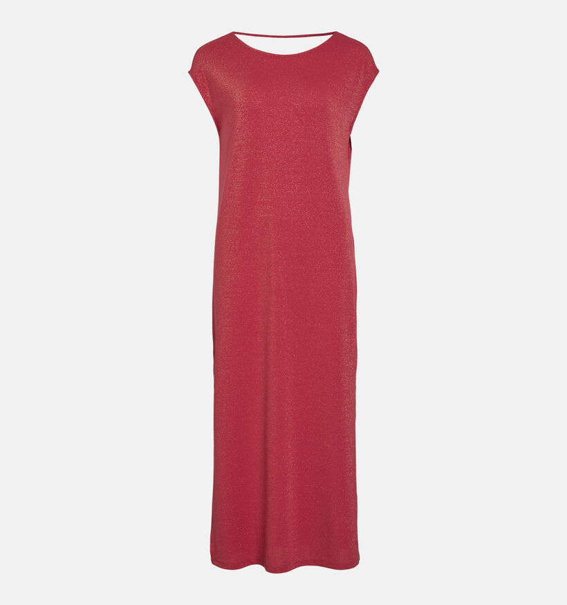 Vila Luxi Glitter Rode Lange Jurk voor dames (369457)