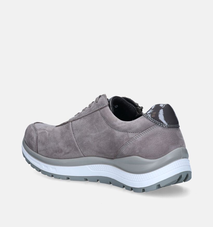 G-Comfort Grijze Veterschoenen voor dames (348554) - geschikt voor steunzolen