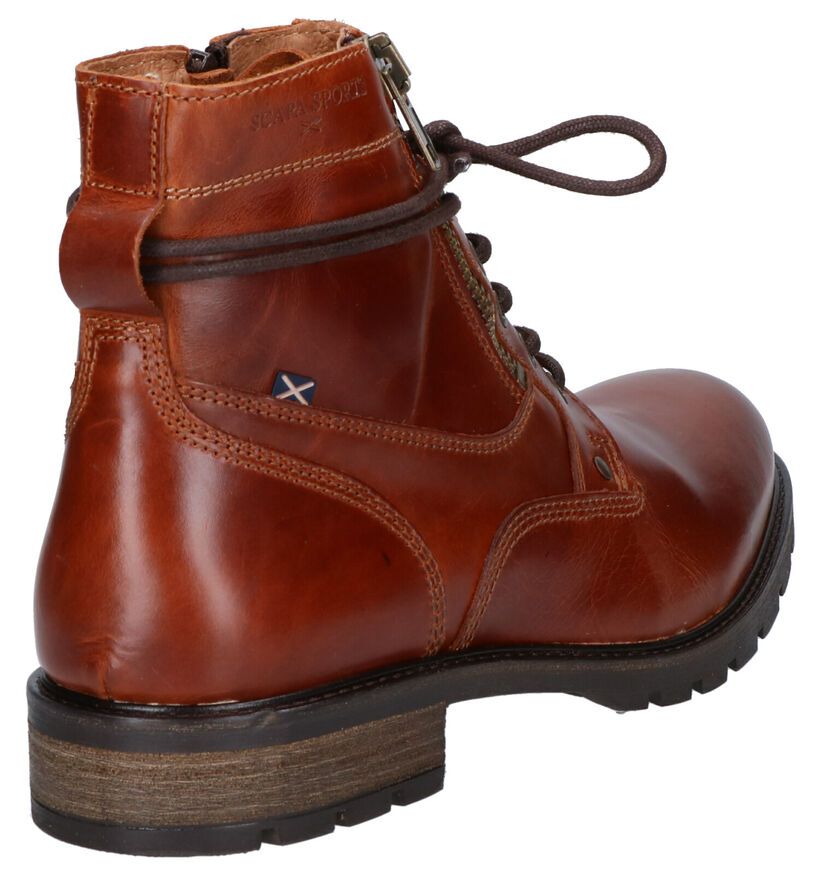 Scapa Cognac Boots in leer (259107)