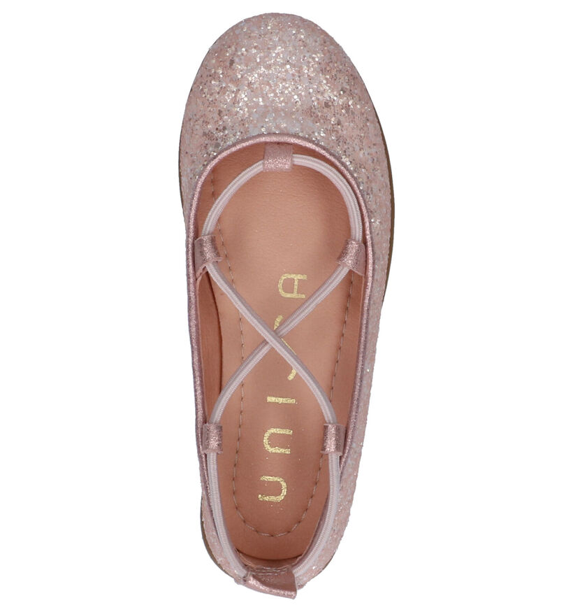 Unisa Seimy Ballerines en Rose en textile (288832)