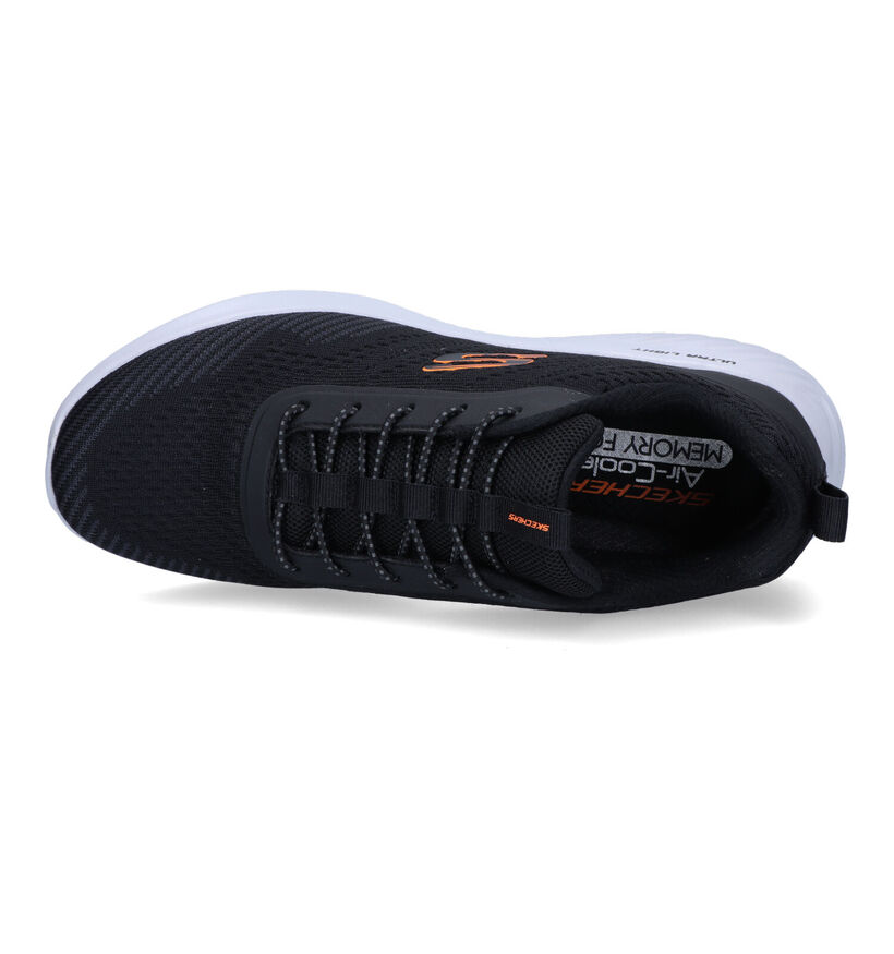 Skechers Bounder Interead Zwarte Slip-on Sneakers in stof (328115)