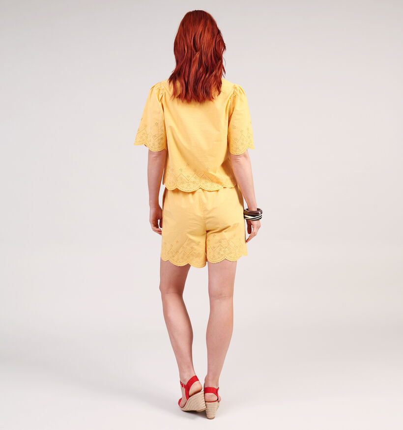Pieces Talmina Short en Jaune pour femmes (357395)