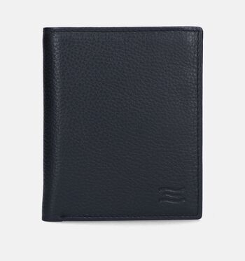 Crinkles Portemonnees Zwart/Bruin