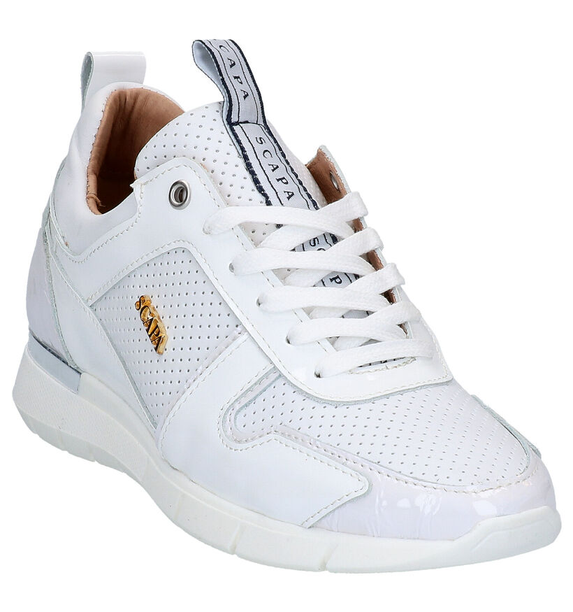 Scapa Witte Sneakers in leer (270347)