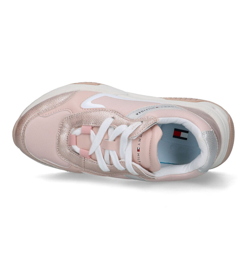 Tommy Hilfiger Baskets basses en Or rose pour filles (321579) - pour semelles orthopédiques