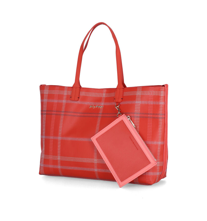 Tommy Hilfiger Iconic Tommy Tote Rode Shoppers in kunstleer (311120)