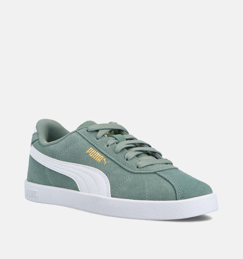 Puma Club II Groene Sneakers voor meisjes, jongens (359179) - geschikt voor steunzolen