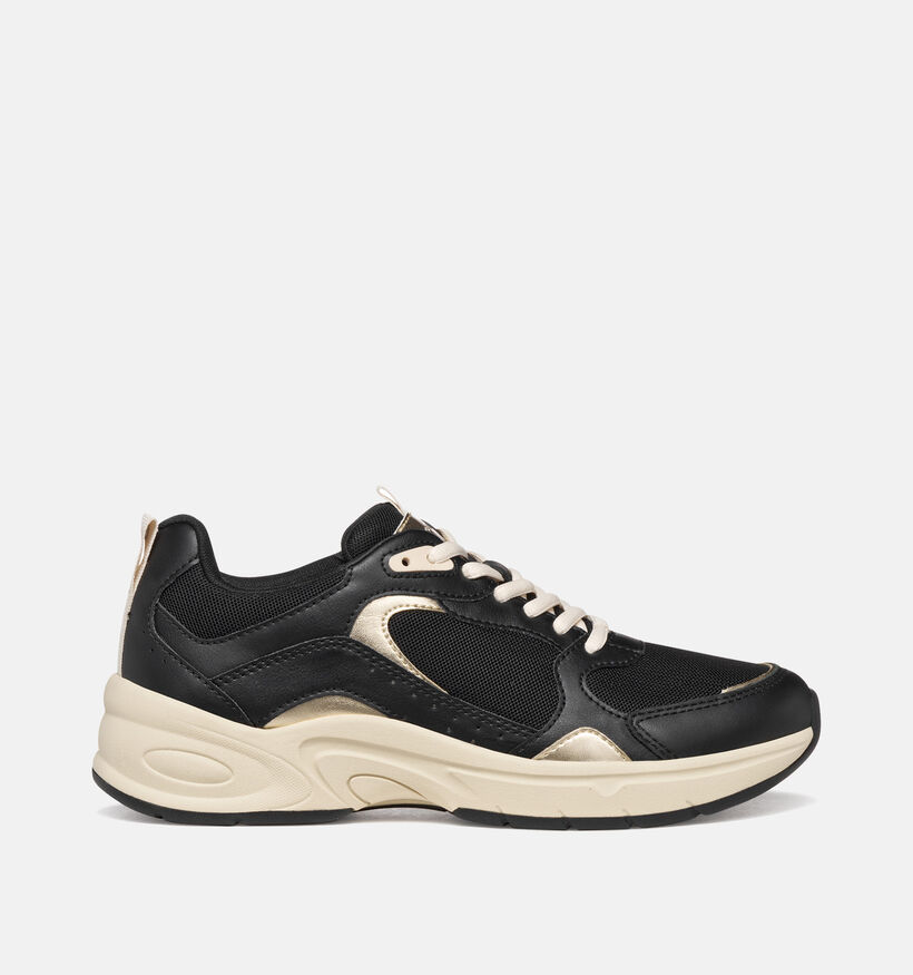 Geox Zarvia Zwarte Sneakers voor dames (360123) - geschikt voor steunzolen
