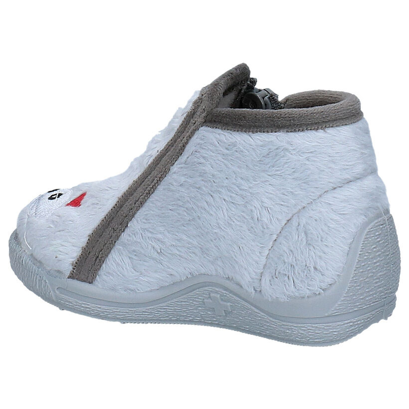 Bellamy Pantoufles pour bébé en Gris clair en textile (283976)