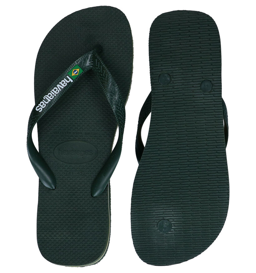 Havaianas Brasil Logo Blauwe Teenslippers in kunststof (289870)