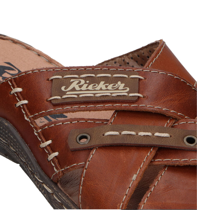 Rieker Nu-pieds casual en Cognac pour hommes (339173)