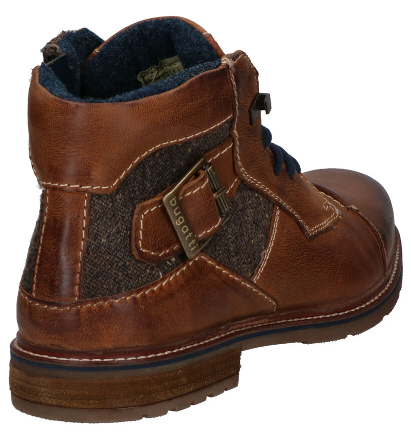 Bugatti Cognac Boots in leer (255346)