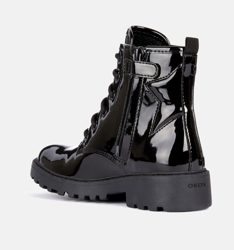 Geox Casey Boots en Noir pour filles (361916) - pour semelles orthopédiques