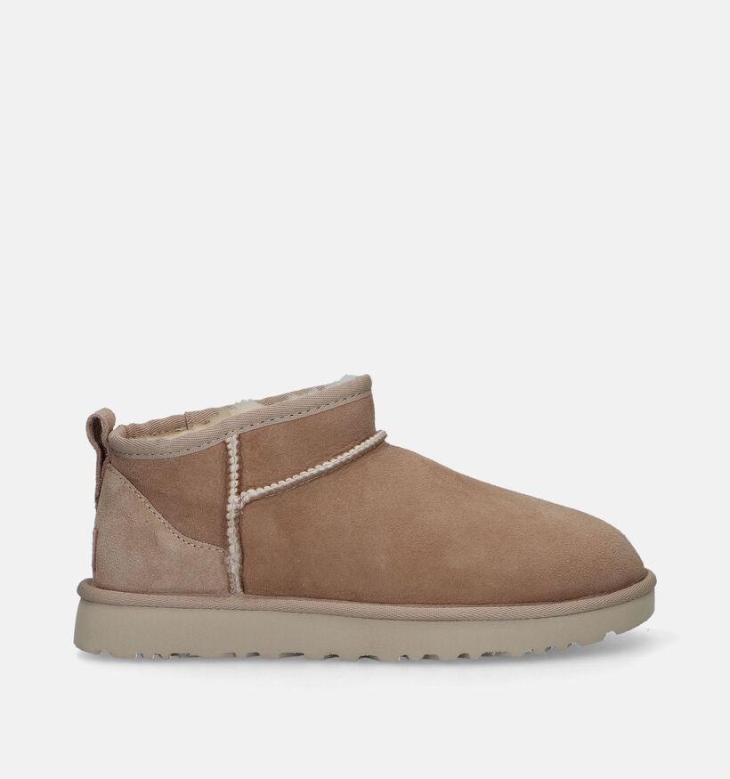 UGG Classic Ultra Mini Beige Boots voor dames (336089)