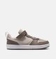 Nike Court Borough Low Bruine/Witte Sneakers voor meisjes, jongens (376158)