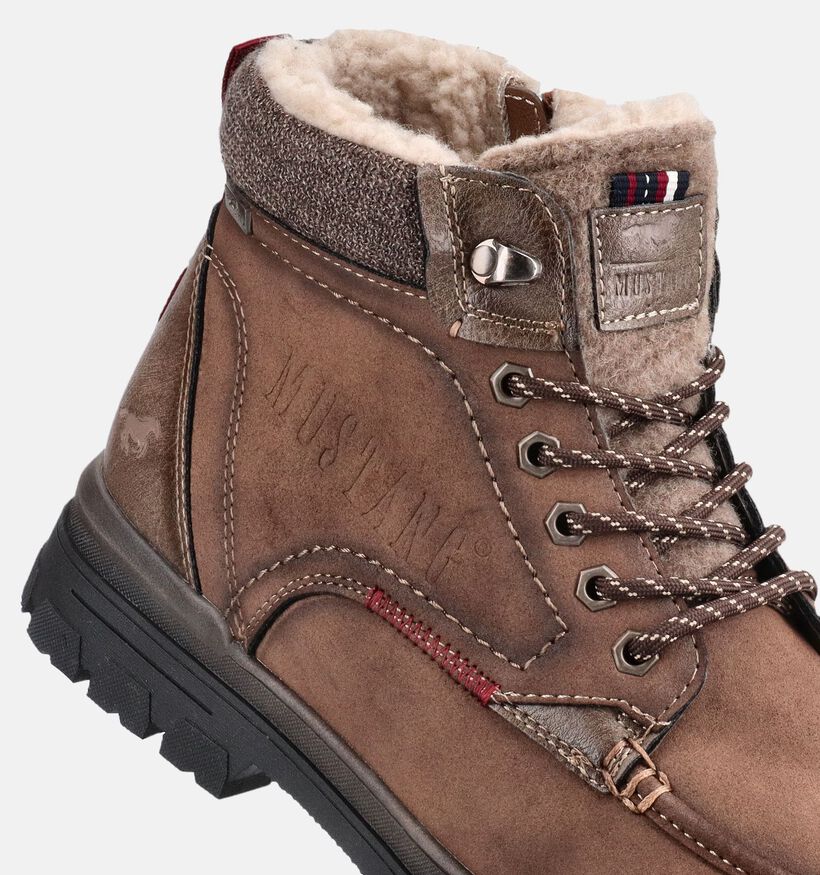Mustang Bruine Boots met Veters voor heren (378975)