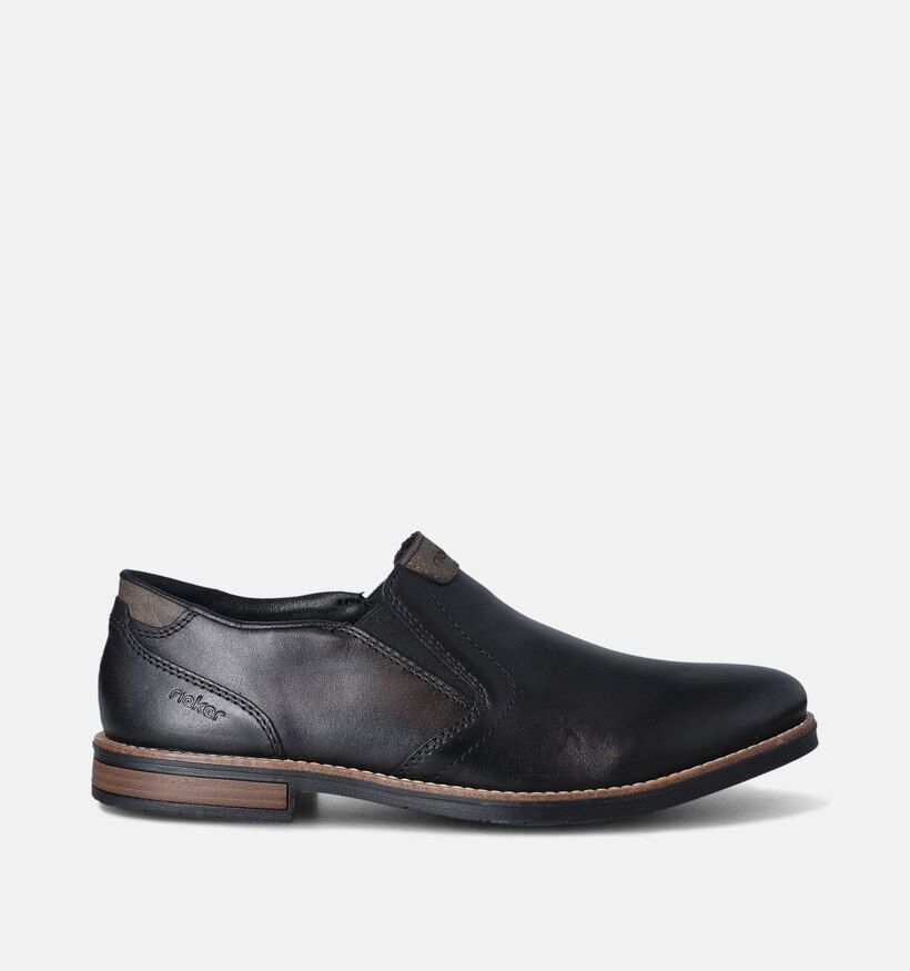 Rieker Chaussures sans lacets classiques en Noir pour hommes (354812)