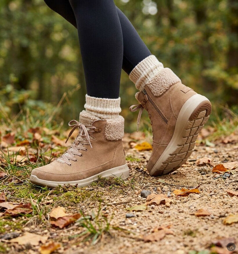 Skechers Glacial Ultra Bruine Boots voor dames (378102)