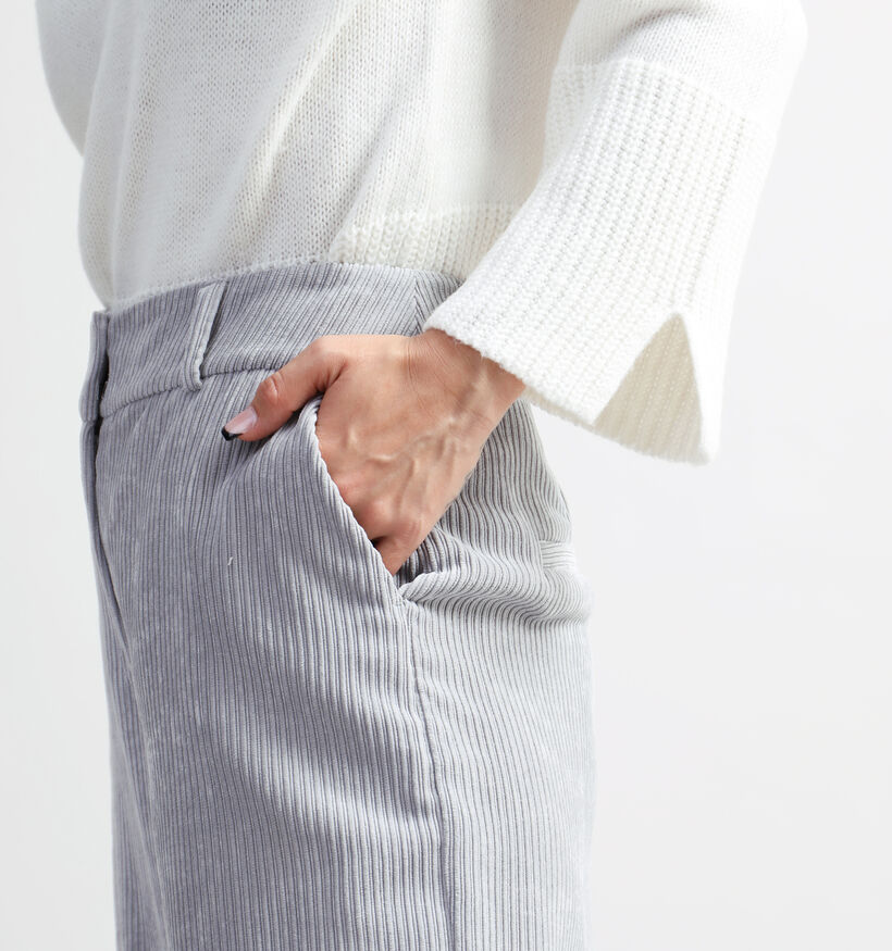 comma Pantalon large en Gris pour femmes (333896)