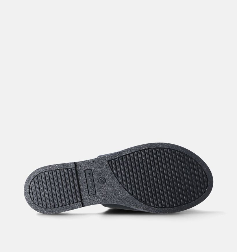 Tamaris Nu-pieds plates en Noir pour femmes (354432)