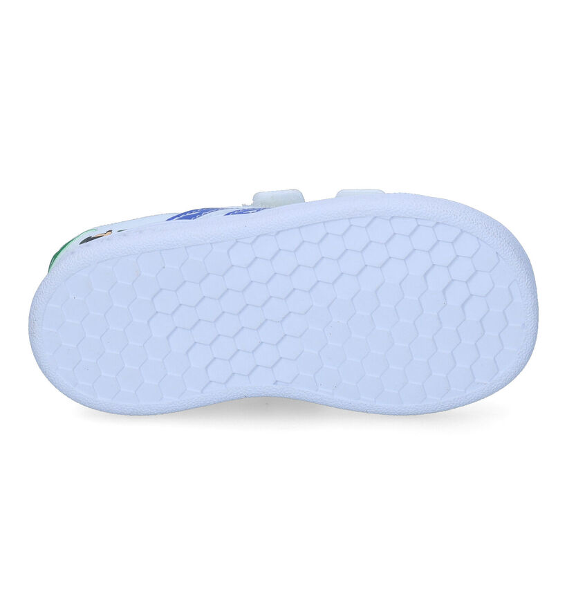 adidas Grand Court Chaussures pour bébé en Blanc en simili cuir (318925)