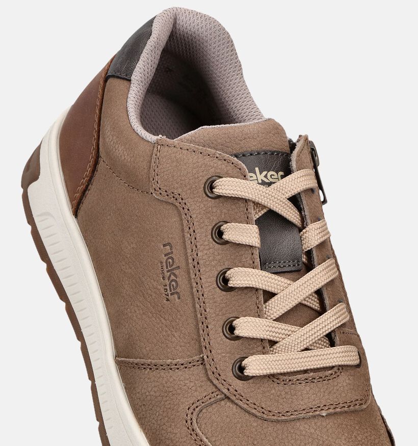 Rieker Baskets basses en Marron pour hommes (367584) - pour semelles orthop&eacute;diques