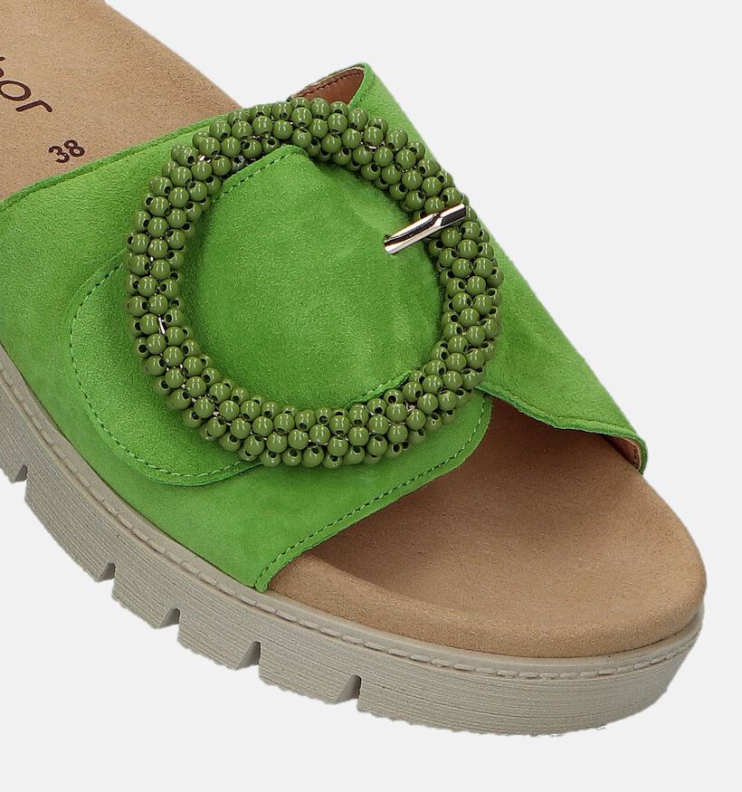 Gabor Best Fitting Nu-pieds en Vert pour femmes (339397)
