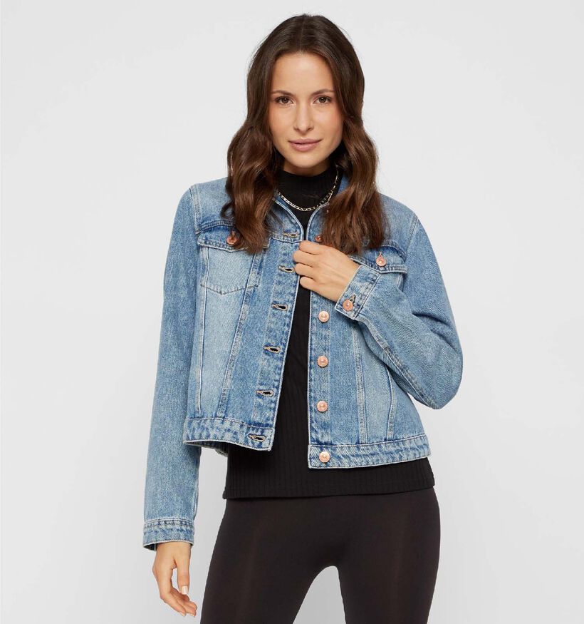 Pieces Lou Veste en jean en Bleu (298652)