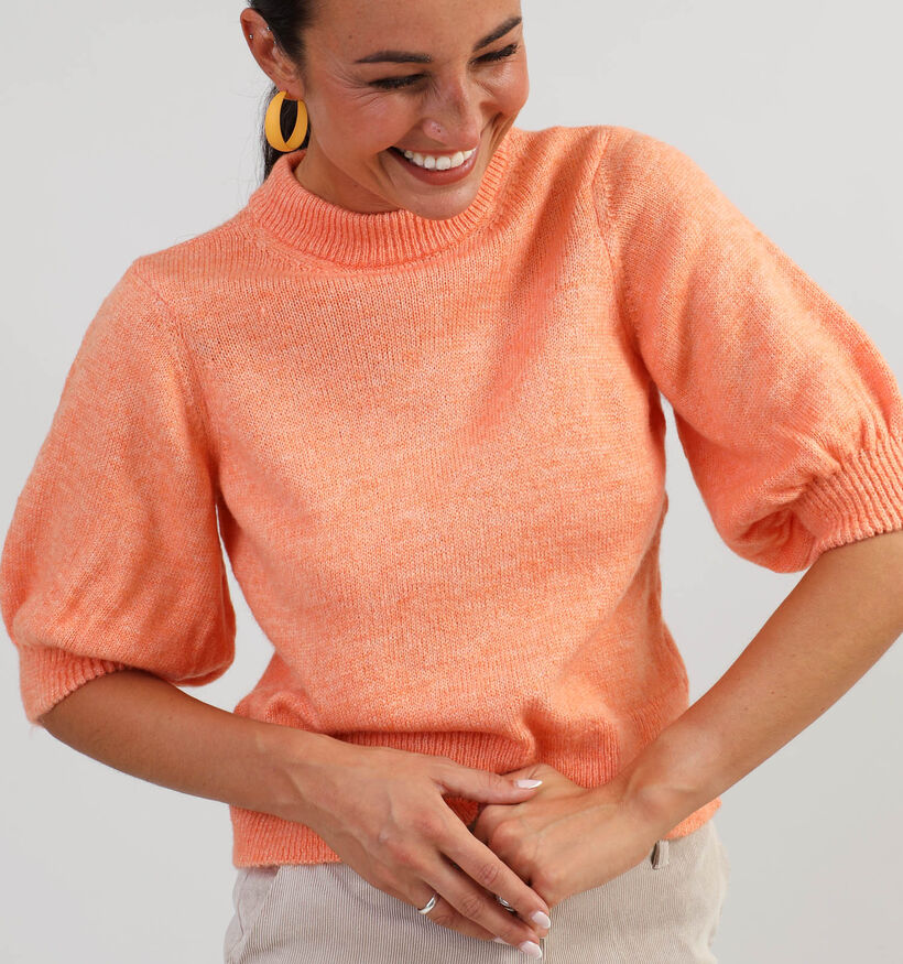 Vila Biola Oranje Knit trui voor dames (350567)