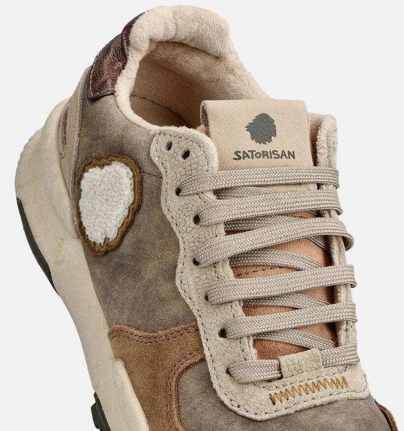 Satorisan Chacrona Premium Taupe Sneakers voor dames (361786) - geschikt voor steunzolen