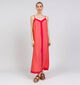 Vero Moda Curve Denise Ankle Dress Roze Lange Jurk voor dames (375023)